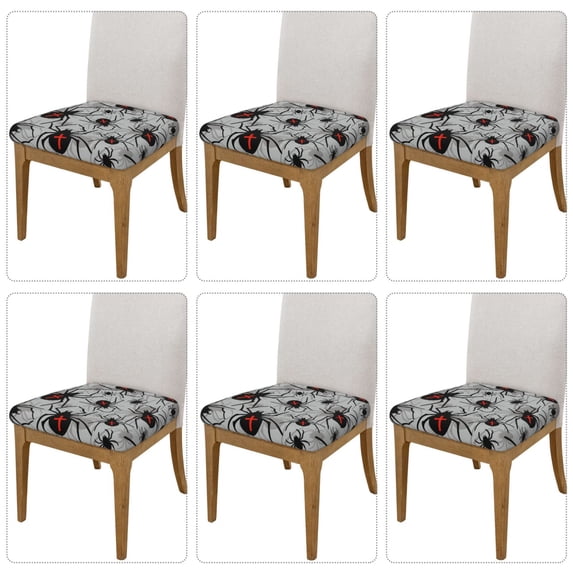 Lsque Spiders Printed Square Couch Cushion Covers, Floral Sofa Cushion Covers Replacement, Stretch Couch Covers for Couch-16.9in