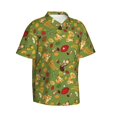 thumbnail image 1 of Lsque Squirrel And Fox In The Forest pattern Hawaiian Shirt for Men, Unisex Summer Beach Casual Short Sleeve Button Down Shirts-Medium, 1 of 9