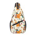 thumbnail image 1 of Lsque Squirrel With Colorful Tail Pattern Cross Chest Bag Diagonally – Premium Durable Front Chest Sling with Adjustable Padded Strap, High-Capacity Storage, 1 of 8
