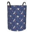 thumbnail image 1 of Lsque Squirrel Flower pattern Laundry Hamper Basket, Tall Woven Rope Hamper Basket for Clothes, Lightweight Storage Basket, Collapsible Waterproof-Small, 1 of 8