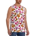 thumbnail image 1 of Lsque Squirrel In The Forest Print Men's Cotton Blend Sleeveless Muscle Shirts (S-3XL)- Moisture Wicking, Odor Protection, UPF 30+,XX-Large, 1 of 8