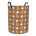 thumbnail image 1 of Lsque Squirrel And Maple Leaves pattern Laundry Hamper Basket, Tall Woven Rope Hamper Basket for Clothes, Lightweight Storage Basket, Collapsible Waterproof-, 1 of 8