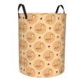 thumbnail image 1 of Lsque Squirrel And Nuts pattern Laundry Hamper Basket, Tall Woven Rope Hamper Basket for Clothes, Lightweight Storage Basket, Collapsible Waterproof-, 1 of 8