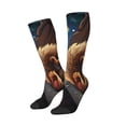 thumbnail image 1 of Lsque Squirrel Sleeping In Tree Printed Crew Socks Men's Women's LightWeight Thin Casual Calf Socks ,Knee High Socks,Cotton Socks, 1 of 9