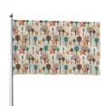 thumbnail image 1 of Lsque Squirrels and Trees Pattern Flag,Squirrels and Trees Printed Garden Flag 48 x 72 in - Double Sided Small Flags for Yard, 1 of 9