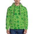 thumbnail image 1 of Lsque St Patrick's Day Pattern Casual Men's Hoodie,Hooded Sweatshirt with Kangaroo Pocket,Pullover Hoodie-3X-Large, 1 of 7