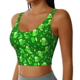 thumbnail image 1 of Lsque St Patrick's Day2 Printed Women'S Sports Bra, Compression, Moisture Wicking, High-Impact Sports Bra For Women,Supportive sports bra-XX-Large, 1 of 9