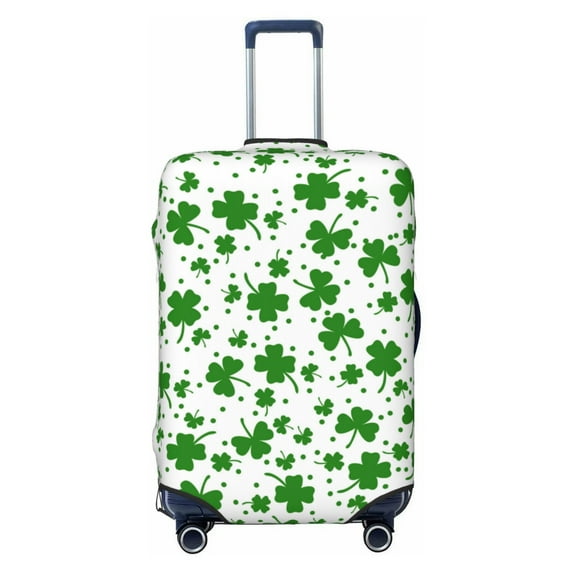 Lsque St Patrick's Day4 Printed Luggage Cover, Travel Luggage Protector,Scratch and Dirt Resistant, Fits 18-32 Inch Luggage - Small