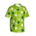 thumbnail image 1 of Lsque St Patrick's Day7 pattern Hawaiian Shirt for Men, Unisex Summer Beach Casual Short Sleeve Button Down Shirts-3X-Large, 1 of 9