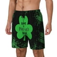 thumbnail image 1 of Lsque St Patrick's day Pattern Swim Trunks- Bathing Suit Compression Liner - Beach Swim Shorts Swimwear - (S-3XL) - Stretch Quick Dry-3X-Large, 1 of 6