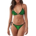 thumbnail image 1 of Lsque St Patrick's day Pattern Women Two Piece Swimsuit Sexy Swimwear Halter String Triangle Bikini Sets, 1 of 6