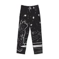 thumbnail image 1 of Lsque Star Gazing Cat Illustration Print Men's Pajama Pants, Lounge Pant - Comfortable Home Wear,Elastic Waistband, Stylish Design-Small, 1 of 9