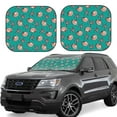 thumbnail image 1 of Lsque Starfish and Shell 2 PCS Windshield Sun Shade | CarFoldable Window Covers | Car Accessories Reflect UV for Universal Cars SUV Truck | Medium, 1 of 7