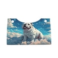 thumbnail image 1 of Lsque Starry Sky Cloud Bulldog Printed Long Tissue Box Cover Holder, Facial Paper Organizer Dispenser,Triangle with Bottom Belt, PVC Leather Decorative Organizer, 1 of 9