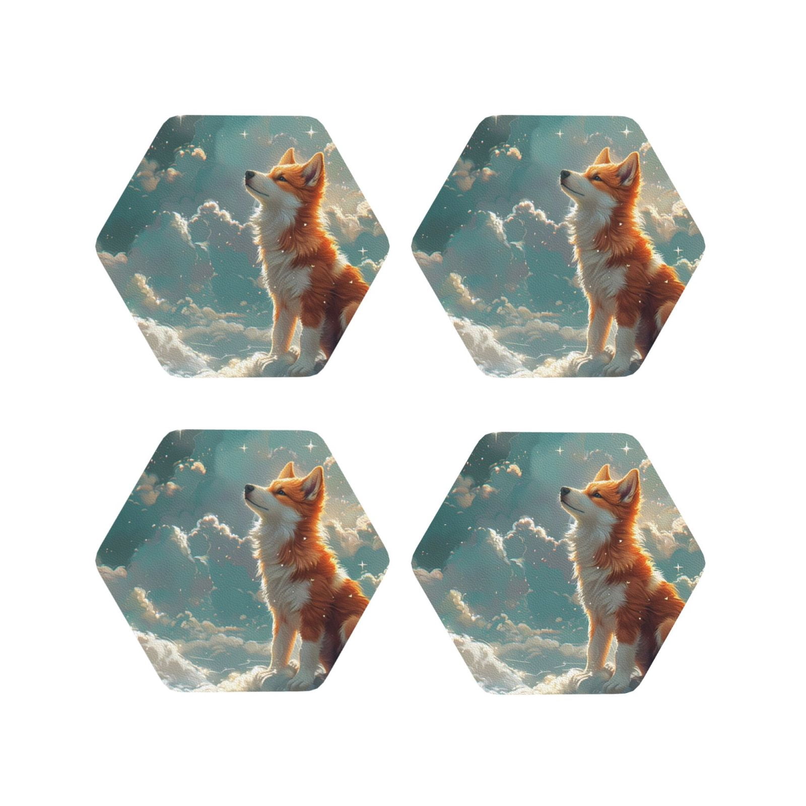 Lsque Starry Sky Cloud Fox Pattern 4