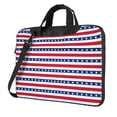 thumbnail image 1 of Lsque Stars And Stripes Pattern Laptop Bag – Portable & Slim Single-Shoulder Computer Case with Adjustable Strap, Protective, Lightweight for 13”/14”/15.6” Laptops, 1 of 8