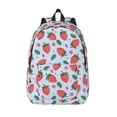thumbnail image 1 of Lsque Strawberries Pattern Canvas Daypack, Durable Backpack, High-quality Versatile Backpack,Vintage Compact Backpack-Small, 1 of 6