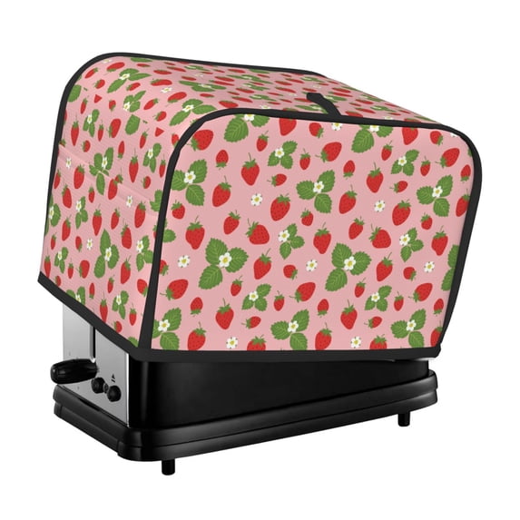 Lsque Strawberries Print 2 Slice Toaster Cover , Kitchen Appliance Dustproof Protector , Toaster Protector Dustproof Kitchen Appliance Cover
