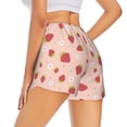 thumbnail image 1 of Lsque Strawberries Printed Women's Running Shorts with Liner Pockets,Elastic Quick Dry Workout Athletic Gym Yoga Shorts,Womens High Waist Shorts-Large, 1 of 9
