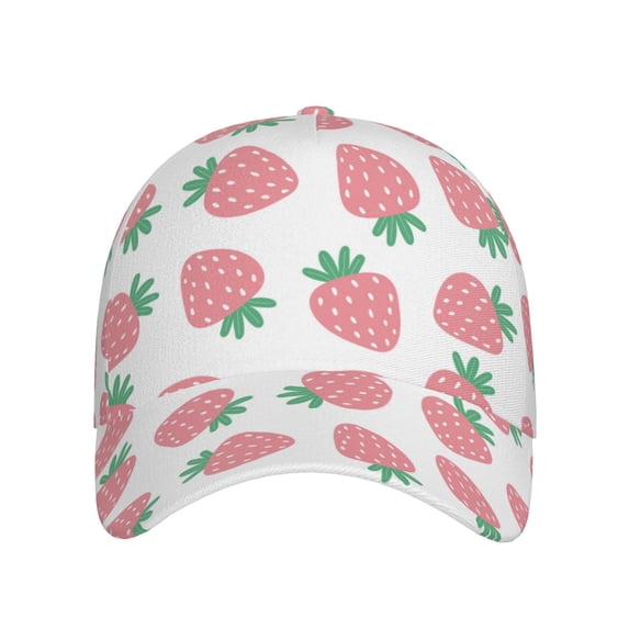 Lsque Strawberry Baseball Cap Trucker Low Profile Hat Golf Dad Hat Adjustable Original Classic Unconstructed Plain Cap Men Women