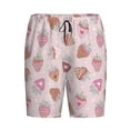 thumbnail image 1 of Lsque Strawberry Cake Mens Sleep Pajama Shorts,Short Pajama Pants, Cotton Ultra-Soft Knit-XX-Large, 1 of 9
