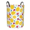 thumbnail image 1 of Lsque Strawberry Lemon pattern Laundry Hamper Basket, Tall Woven Rope Hamper Basket for Clothes, Lightweight Storage Basket, Collapsible Waterproof-Small, 1 of 8