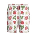 thumbnail image 1 of Lsque Strawberry Mens Sleep Pajama Shorts,Short Pajama Pants, Cotton Ultra-Soft Knit-3X-Large, 1 of 9