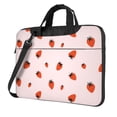 thumbnail image 1 of Lsque Strawberry Pattern Laptop Bag – Portable & Slim Single-Shoulder Computer Case with Adjustable Strap, Protective, Lightweight for 13”/14”/15.6” Laptops, 1 of 8
