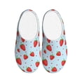 thumbnail image 1 of Lsque Strawberry Pattern Womens Comfort Cotton on Scuff With Memory Foam and Anti-skid Sole Slipper-35/36, 1 of 7