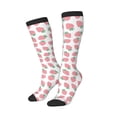 thumbnail image 1 of Lsque Strawberry Printed Crew Socks Men's Women's LightWeight Thin Casual Calf Socks ,Knee High Socks,Cotton Socks, 1 of 9