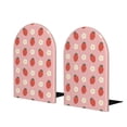 thumbnail image 1 of Lsque Strawberry Printed Wood Bookends,Non-Skid Bookend for Shelves,Heavy Duty Support Bookends,Non-Slip Foam Pads for Office, Home, and Library,1 Pair, 1 of 8