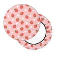 thumbnail image 1 of Lsque Strawberry Round Bar chair cushion covers Velvet Fabric Premium Comfort Protects from Scratches and Stains for 14-17 Inch Chair- 13 inch, 1 of 7