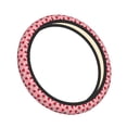 thumbnail image 1 of Lsque Strawberry Ultra Soft Car Steering Wheel Cover for Women, Standard 15 inch Size for Truck Van SUV Auto, 1 of 8