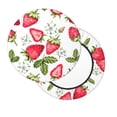 thumbnail image 1 of Lsque Strawberry1 Round Bar chair cushion covers Velvet Fabric Premium Comfort Protects from Scratches and Stains for 14-17 Inch Chair- 14 inch, 1 of 7