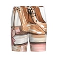 thumbnail image 1 of Lsque Stylish High Heels On Books Mens Sleep Pajama Shorts,Short Pajama Pants, Cotton Ultra-Soft Knit-XX-Large, 1 of 9