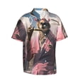 thumbnail image 1 of Lsque Stylish Kangaroo In Suit pattern Hawaiian Shirt for Men, Unisex Summer Beach Casual Short Sleeve Button Down Shirts-Small, 1 of 9