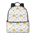 thumbnail image 1 of Lsque Submarine Ship Pattern Backpack – School Travel Canvas Daypack with Ergonomic Padded Straps, Multiple Compartments & Leather Handle, 1 of 5