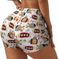 thumbnail image 1 of Lsque Submarines Pattern High Waisted Biker Shorts for Women-Tummy Control Fitness Athletic Workout Running Yoga Gym Shorts,Moisture-Wicking-Medium, 1 of 9