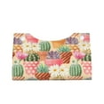 thumbnail image 1 of Lsque Succulent And Cactus Printed Long Tissue Box Cover Holder, Facial Paper Organizer Dispenser,Triangle with Bottom Belt, PVC Leather Decorative Organizer, 1 of 9