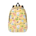thumbnail image 1 of Lsque Summer Animals Pattern Canvas Daypack, Durable Backpack, High-quality Versatile Backpack,Vintage Compact Backpack-Medium, 1 of 6