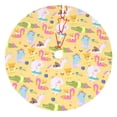 thumbnail image 1 of Lsque Summer Animals Print Christmas Tree Skirt, Tree Skirt with Ties or Velcro, Perfect for Holiday Decorations, Halloween, and New Year-30", 1 of 7