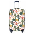 thumbnail image 1 of Lsque Summer Cactus With Blooming Printed Luggage Cover, Travel Luggage Protector,Scratch and Dirt Resistant, Fits 18-32 Inch Luggage - Medium, 1 of 9