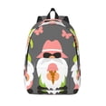 thumbnail image 1 of Lsque Summer Gnome 1 Pattern Canvas Daypack, Durable Backpack, High-quality Versatile Backpack,Vintage Compact Backpack-Medium, 1 of 6