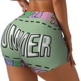 thumbnail image 1 of Lsque Summer Pattern High Waisted Biker Shorts for Women-Tummy Control Fitness Athletic Workout Running Yoga Gym Shorts,Moisture-Wicking-Large, 1 of 9