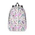 thumbnail image 1 of Lsque Summer with Flamingo Pattern Canvas Daypack, Durable Backpack, High-quality Versatile Backpack,Vintage Compact Backpack-Medium, 1 of 6