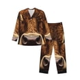 thumbnail image 1 of Lsque Sunflower Butterfly Cow Pattern Long Sleeve Pajama Set for Men - Soft 2-Piece Sleepwear and Loungewear Set with Pockets, Comfy Nightwear-X-Large, 1 of 7
