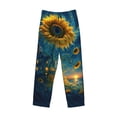 thumbnail image 1 of Lsque Sunflower Castle Starry Sky Print Men's Pajama Pants, Lounge Pant - Comfortable Home Wear,Elastic Waistband, Stylish Design-Small, 1 of 9