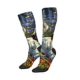 thumbnail image 1 of Lsque Sunflower Field Spotted Dog Printed Crew Socks Men's Women's LightWeight Thin Casual Calf Socks ,Knee High Socks,Cotton Socks, 1 of 9