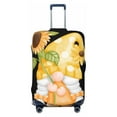 thumbnail image 1 of Lsque Sunflower Gnomes 3 Printed Luggage Cover, Travel Luggage Protector,Scratch and Dirt Resistant, Fits 18-32 Inch Luggage - Medium, 1 of 9