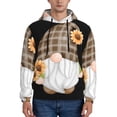 thumbnail image 1 of Lsque Sunflower Gnomes 4 Pattern Casual Men's Hoodie,Hooded Sweatshirt with Kangaroo Pocket,Pullover Hoodie-Medium, 1 of 7